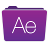 After Effects Folder Icon 96x96 png